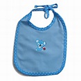 Babero azul para bebé en tela con aplique | Landi Baby®