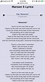 Memories - Maroon 5 | Great song lyrics, Just lyrics, Lyrics
