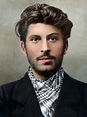 Stalin young | Joseph stalin, Portrait, Colorized photos