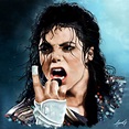 Michael Jackson digital painting | Karikaturen, Musik
