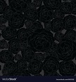 Black roses - floral seamless pattern Royalty Free Vector