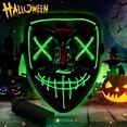 Máscara LED Halloween Luminosa Purga - Halloween Navidad Cosplay ...