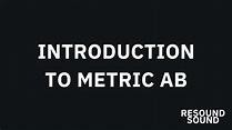 Introduction to Metric AB - YouTube