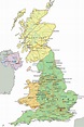Carte du Royaume-Uni - Découvrir plusieurs cartes du pays en Europe