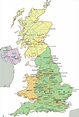 Carte du Royaume-Uni - Découvrir plusieurs cartes du pays en Europe