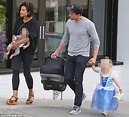 Jamie Dornan and wife Amelia are seen for the first with their newborn ...