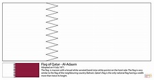 Flag of Qatar coloring page | Free Printable Coloring Pages