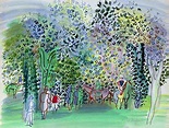 Horses and Jockeys under the Trees | Raoul Dufy | Painting Reproduction ...
