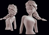 Disney Elsa from Frozen - 3D Print Model by BlueAzureArt