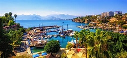 Panorama of the Antalya Old Town port, Turkey - Eagle Activities Tours