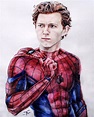 Tom Holland as #Spiderman | Marvel zeichnungen, Coole zeichnungen ...