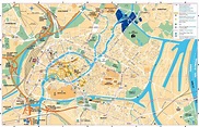Stadtplan von Straßburg: Stadtzentrum, Straßenbahn und Bus | SCB