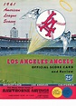 1961 Los Angeles Angels Program Score Card (Inaugural Year) VS ...