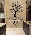 Tree Wall Decal Personalized with Family Name