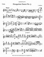 Brahms - Hungarian Dance No. 5 | Hungarian dance, Violin sheet music ...