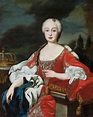Portrait of Maria Barbara de Braganza queen of Spain 1711-1758 Drawing ...