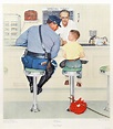 Lot - Norman Rockwell, The Runaway, Vintage Collotype Poster