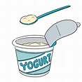 Premium Vector | Cartoon yogurt