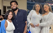 Karl-Anthony Towns' girlfriend Jordyn Woods poses with Anthony Edwards ...