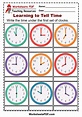 Printable Tell The Time Worksheets