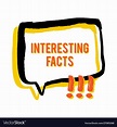 Interesting facts speech bubble icons fun fact Vector Image