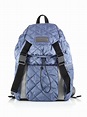 adidas By Stella McCartney Quilted Weekender Backpack in Blue-Grey ...