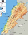 Large physical map of Lebanon with roads, cities and airports | Lebanon | Asia | Mapsland | Maps ...