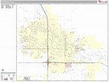 Porterville California Wall Map (Premium Style) by MarketMAPS - MapSales