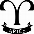 signo de Áries - símbolo do horóscopo, ícone da astrologia. ilustração ...