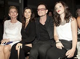 Bono was joined by his wife Alison Hewson, daughter, Eve, and friend ...