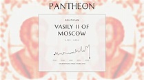 Vasily II of Moscow Biography - Grand Prince of Moscow from 1425 to ...