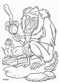 Rafiki the monkey coloring pages - Hellokids.com
