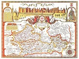 Berkshire History: Maps: John Speed's Map of Berkshire 1611
