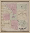 Tompkins County 57, New York 1866 - Old Town Map Reprint - Tompkins Co ...