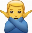 Man Saying No Emoji [Free Download iPhone Emojis] | Emoji Island