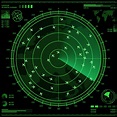 Air control radar screen with airplanes and map 21630168 Vector Art at ...