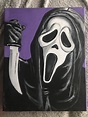 Ghost Face From Scream 8 by 10 Inch Acrylic Painting | Etsy