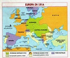 Mapa de Europa antes de la primera guerra mundial