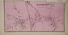 Map of Sauquoit and New York Upper Mills, New York by BEERS, D. G ...
