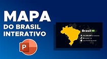 Como fazer mapa interativo do Brasil no PowerPoint fácil e rápido - YouTube