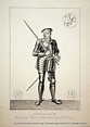 BADEN, Markgraf Hermann III. von Baden, genannt der Große (ca. 1105-1160), Portrait: (1830) Art ...