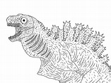 Godzilla Coloring Pages for Kids | Educative Printable