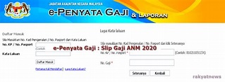 e-Penyata Gaji: Slip Gaji ANM 2022 - Rakyat News