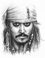 Jack Sparrow Drawing | Jack sparrow drawing, Celebrity art drawings ...