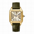 Cartier WGSA0027 Santos-Dumont Gold Dial Large - Luxury Watches USA