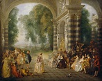 Jean-Antoine Watteau (1684-1721) Les Plaisirs du Bal c.1714 Dulwich ...