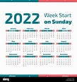 Calendario Semanas 2022 Imprimir - 2022 Spain
