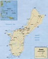 Grande carte Guam sur Carte du monde