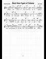 (Back Home Again in) Indiana sheet music for Piano download free in PDF ...