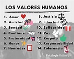 15 Valores Humanos: Definición, Lista, Tipos y Ejemplos